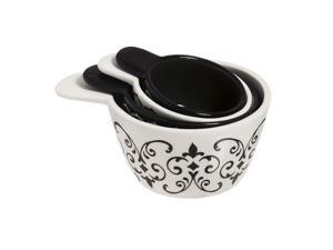 Cypress Home Ceramic Black Ink Ceramic Measuring Cup Set Cypress Home Ceramic Black Ink Ceramic Measuring Cup Set