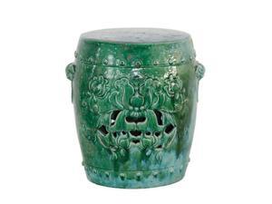 Flower Garden Stool in Turquoise Flower Garden Stool in Turquoise