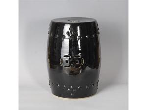 Black Ceramic Garden Stool Black Ceramic Garden Stool