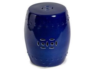 Snow Blue Ceramic Garden Stool Snow Blue Ceramic Garden Stool