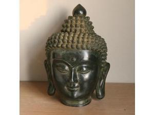 Bronze Buddha Head - Black Bronze Buddha Head - Black