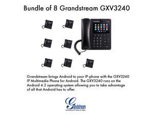 Grandstream GXV3240 Bundle of 8 Multimedia IP Phone WiFi BT PoE USB LCD SD Grandstream GXV3240 Bundle of 8 Multimedia IP Phone WiFi BT PoE USB LCD SD