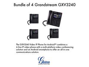 Grandstream GXV3240 Bundle of 4 Multimedia IP Phone WiFi BT PoE USB LCD SD Grandstream GXV3240 Bundle of 4 Multimedia IP Phone WiFi BT PoE USB LCD SD