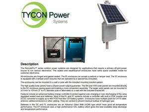 Tycon Power RPDC12-9-05 RemotePro 12V 9Ah Battery 1.25W Remote Power 5W Tycon Power RPDC12-9-05 RemotePro 12V 9Ah Battery 1.25W Remote Power 5W