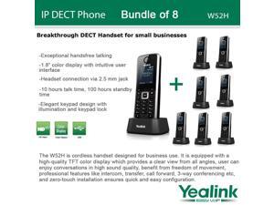 Yealink W52H, Bundle of 8 SIP Cordless VoIP Phone System for Business Solutions Yealink W52H, Bundle of 8 SIP Cordless VoIP Phone System for Business Solutions