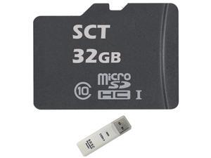 SCT 32GB MicroSD HC Class 10 UHS-1 Ultimate Extreme Speed MicroSDHC Flash Memory Card 32G 32 GB GIGS (M.F32.RT.557) with MicroSD to SD Adapter and SoCal Trade SCT Dual Slot USB 3.0 Memory Card Reader SCT 32GB MicroSD HC Class 10 UHS-1 Ultimate Extreme Speed MicroSDHC Flash Memory Card 32G 32 GB GIGS (M.F32.RT.557) with MicroSD to SD Adapter and SoCal Trade SCT Dual Slot USB 3.0 Memory Card Reader