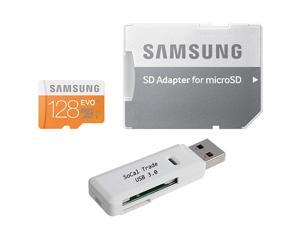 Samsung 128GB MicroSD XC Evo Class 10 UHS-1 TF MicroSDHC TransFlash High Speed Memory Card MB-MP128DA 128G 128 GB with high speed 3.0 USB SoCal Trade© SCT Dual Slot MicroSD & SD Memory Card Reader Samsung 128GB MicroSD XC Evo Class 10 UHS-1 TF MicroSDHC TransFlash High Speed Memory Card MB-MP128DA 128G 128 GB with high speed 3.0 USB SoCal Trade© SCT Dual Slot MicroSD & SD Memory Card Reader