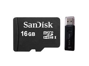 SanDisk 16GB MicroSD HC Memory Card SDSDQAB-016G with Dual Slot Memory Card Reader SanDisk 16GB MicroSD HC Memory Card SDSDQAB-016G with Dual Slot Memory Card Reader