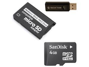 4GB Memory Stick MS Pro Duo MicroSD Combo Memory Card FOR Sony PSP and Sony Cybershot Camera 4GB Memory Stick MS Pro Duo MicroSD Combo Memory Card FOR Sony PSP and Sony Cybershot Camera