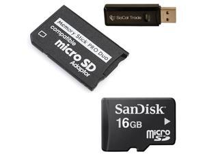 16GB Memory Stick MS Pro Duo MicroSD Combo Memory Card FOR Sony PSP and Sony Cybershot Camera 16GB Memory Stick MS Pro Duo MicroSD Combo Memory Card FOR Sony PSP and Sony Cybershot Camera