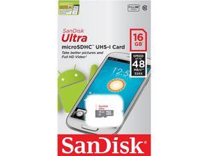 SanDisk Ultra 16GB UHS-I Class 10 MicroSDHC Memory Card Up to 48mb/s SDSQUNB-016G SanDisk Ultra 16GB UHS-I Class 10 MicroSDHC Memory Card Up to 48mb/s SDSQUNB-016G