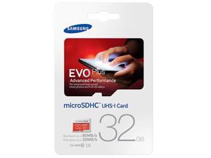 Samsung Evo Plus 32GB MicroSD HC Class 10 UHS-1 80mb/s Mobile Memory Card 32G MB-MC32D Samsung Evo Plus 32GB MicroSD HC Class 10 UHS-1 80mb/s Mobile Memory Card 32G MB-MC32D