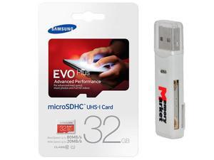 Samsung Evo Plus 32GB MicroSD HC Class 10 UHS-1 80mb/s Mobile Memory Card 32G MB-MC32D with USB 2.0 MemoryMarket dual slot MicroSD & SD Memory Card Reader Samsung Evo Plus 32GB MicroSD HC Class 10 UHS-1 80mb/s Mobile Memory Card 32G MB-MC32D with USB 2.0 MemoryMarket dual slot MicroSD & SD Memory Card Reader
