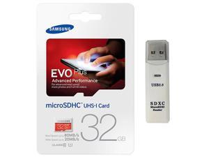 Samsung Evo Plus 32GB MicroSD HC Class 10 UHS-1 80mb/s Mobile Memory Card 32G MB-MC32D with USB 3.0 MemoryMarket dual slot MicroSD & SD Memory Card Reader Samsung Evo Plus 32GB MicroSD HC Class 10 UHS-1 80mb/s Mobile Memory Card 32G MB-MC32D with USB 3.0 MemoryMarket dual slot MicroSD & SD Memory Card Reader
