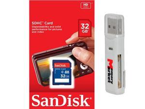 SanDisk 32GB SD HC Class 4 SDHC Secure Digital Flash Memory Card SDSDB-032G with USB 2.0 MemoryMarket dual slot MicroSD & SD Memory Card Reader SanDisk 32GB SD HC Class 4 SDHC Secure Digital Flash Memory Card SDSDB-032G with USB 2.0 MemoryMarket dual slot MicroSD & SD Memory Card Reader