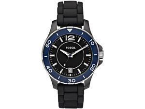Fossil CE1036 Ceramic Black Dial Silicone Unisex Sport Watch Fossil CE1036 Ceramic Black Dial Silicone Unisex Sport Watch