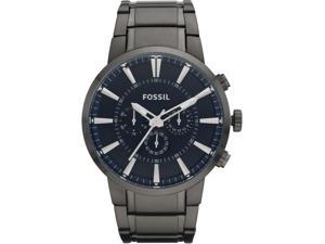 Fossil Men's Chronograph Black Dial FS4358 Stainless-Steel Quartz Watch with Black Dial Fossil Men's Chronograph Black Dial FS4358 Stainless-Steel Quartz Watch with Black Dial