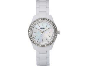 Fossil Stella Mother of Pearl White Plastic Ladies Watch ES2437 Fossil Stella Mother of Pearl White Plastic Ladies Watch ES2437
