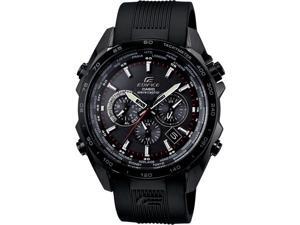 Casio EQWM600C-1A Edifice Black Label Edition Solar Self-Adjusting Multi-Band Atomic Alarm Chronograph Rubber Strap Casio EQWM600C-1A Edifice Black Label Edition Solar Self-Adjusting Multi-Band Atomic Alarm Chronograph Rubber Strap