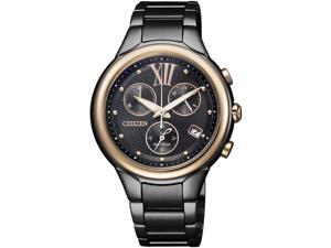 Women's Black Citizen Eco-Drive Chronograph Watch FB1317-53E Women's Black Citizen Eco-Drive Chronograph Watch FB1317-53E