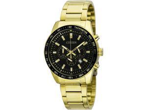 Men's Gold Citizen Chronograph Stainless Steel Watch AN8072-58E Men's Gold Citizen Chronograph Stainless Steel Watch AN8072-58E