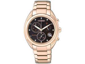 Women's Rose Gold-Tone Citizen Eco-Drive Chronograph Watch FB1395-50W Women's Rose Gold-Tone Citizen Eco-Drive Chronograph Watch FB1395-50W