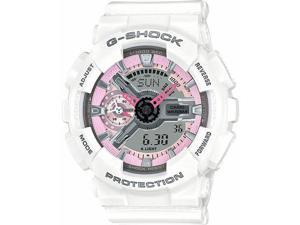 Women's Casio G-Shock White Analog Digital Watch GMAS110MP-7A Women's Casio G-Shock White Analog Digital Watch GMAS110MP-7A