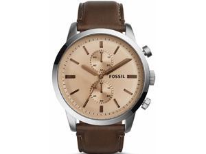 Men's Fossil Townsman Chronograph Leather Band Watch FS5156 Men's Fossil Townsman Chronograph Leather Band Watch FS5156
