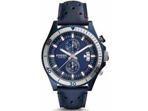 Men's Fossil Wakefield Chronograph Blue Leather Watch CH3012 Men's Fossil Wakefield Chronograph Blue Leather Watch CH3012