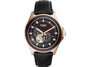 Men's Fossil Wakefield Automatic Black Leather Watch ME3091 Men's Fossil Wakefield Automatic Black Leather Watch ME3091