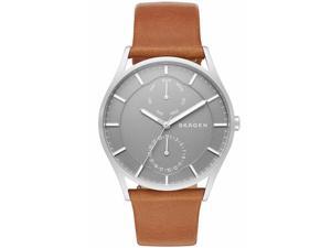 Men's Skagen Holst Multifunction Leather Watch SKW6264 Men's Skagen Holst Multifunction Leather Watch SKW6264