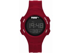 Unisex Puma Loop Chronograph Digital Red Silicone Watch PU911301003 Unisex Puma Loop Chronograph Digital Red Silicone Watch PU911301003
