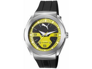 Men's Puma Motorsport Black And Yellow Silicone Strap Watch PU103931003 Men's Puma Motorsport Black And Yellow Silicone Strap Watch PU103931003