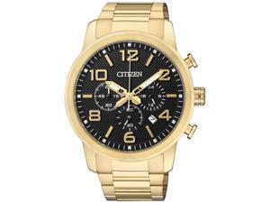 Men's Gold Citizen Chronograph Steel Watch AN8052-55E Men's Gold Citizen Chronograph Steel Watch AN8052-55E