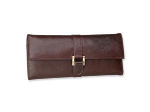 Brown Leather Jewelry Roll Brown Leather Jewelry Roll