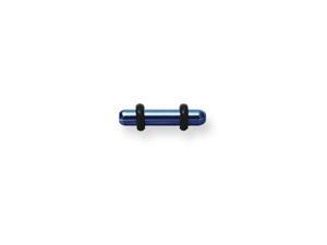 Plated SGSS Plug w Rounded Ends 10G (2.6mm) 1/2" (13mm) Long Cobalt Blue Plated SGSS Plug w Rounded Ends 10G (2.6mm) 1/2" (13mm) Long Cobalt Blue