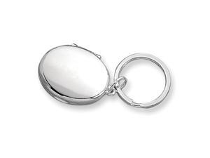 Nickel-plated Oval Locket Key Chain Nickel-plated Oval Locket Key Chain