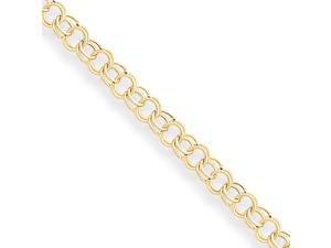 14k Hollow Double Link Charm Bracelet 14k Hollow Double Link Charm Bracelet