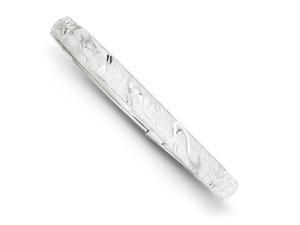 Sterling Silver 6.5mm Diamond-cut Flexible Bangle Sterling Silver 6.5mm Diamond-cut Flexible Bangle