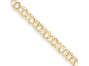14k Triple Link Charm Bracelet 14k Triple Link Charm Bracelet