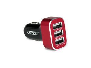 Dyconn 5.5A / 27.5W 3 Port USB Portable Travel Car Charger Dyconn 5.5A / 27.5W 3 Port USB Portable Travel Car Charger