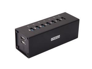 Dyconn PowerHub SuperSpeed 9-Port (2 - 5A Charging Only) Industrial Grade USB 3.0 Hub with Mounting Brackets Dyconn PowerHub SuperSpeed 9-Port (2 - 5A Charging Only) Industrial Grade USB 3.0 Hub with Mounting Brackets