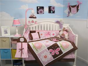 SoHo Sweetie Garden Baby Crib Nursery Bedding Set 14 pcs included Diaper Bag with Changing Pad, Accessory Case & Bottle Case SoHo Sweetie Garden Baby Crib Nursery Bedding Set 14 pcs included Diaper Bag with Changing Pad, Accessory Case & Bottle Case