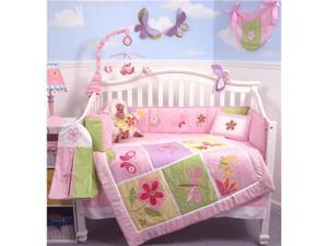 SoHo Butterflies Meadows Baby Crib Nursery Bedding Set 14 pcs included Diaper Bag with Changing Pad, Accessory Case & Bottle Case SoHo Butterflies Meadows Baby Crib Nursery Bedding Set 14 pcs included Diaper Bag with Changing Pad, Accessory Case & Bottle Case