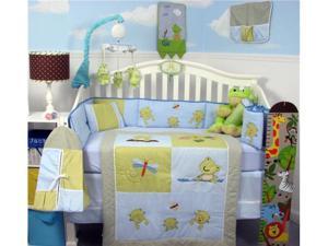 SoHo Designs SoHo Adorable Froggy Baby Crib Nursery Bedding Set 14 pcs included Diaper Bag with Changing Pad, Accessory Case & Bottle Case SoHo Designs SoHo Adorable Froggy Baby Crib Nursery Bedding Set 14 pcs included Diaper Bag with Changing Pad, Accessory Case & Bottle Case
