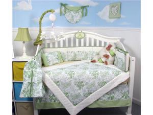 SoHo Designs Sage French Toile Baby Crib Nursery Bedding Set 14 pcs included Diaper Bag with Changing Pad, Accessory Case & Bottle Case SoHo Designs Sage French Toile Baby Crib Nursery Bedding Set 14 pcs included Diaper Bag with Changing Pad, Accessory Case & Bottle Case