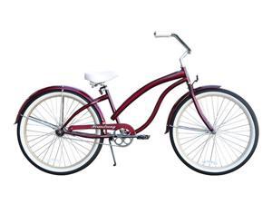 Firmstrong Bella Fashionista Single Speed, Burgundy - Women's 26" Beach Cruiser Bike Firmstrong Bella Fashionista Single Speed, Burgundy - Women's 26" Beach Cruiser Bike
