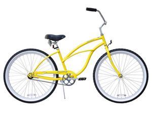 Firmstrong Urban Lady Single Speed, Yellow - Women's 26" Beach Cruiser Bike Firmstrong Urban Lady Single Speed, Yellow - Women's 26" Beach Cruiser Bike