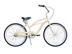 Firmstrong Urban Lady 24" 3 Speed, Vanilla - Women's 24" Beach Cruiser Bike Firmstrong Urban Lady 24" 3 Speed, Vanilla - Women's 24" Beach Cruiser Bike