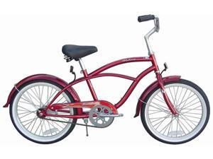 Firmstrong Urban Boy 20" Beach Cruiser Bicycle, Red Firmstrong Urban Boy 20" Beach Cruiser Bicycle, Red